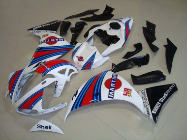 Affordable 2012-2014 White Black Martini Yamaha YZF R1 Motorcycle Fairings Canada