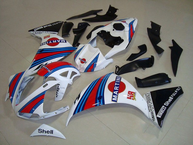 Affordable 2012-2014 White Black Martini Yamaha YZF R1 Motorcycle Fairings Canada Affordable 2012-2014 White Black Martini Yamaha YZF R1 Motorcycle Fairings Canada