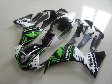 Affordable 2012-2014 White Green Monster Yamaha YZF R1 Motorcycle Fairings Canada