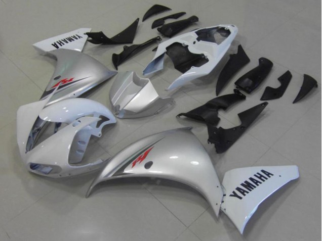 Affordable 2012-2014 White Silver Yamaha YZF R1 Motorcycle Fairings Canada Affordable 2012-2014 White Silver Yamaha YZF R1 Motorcycle Fairings Canada
