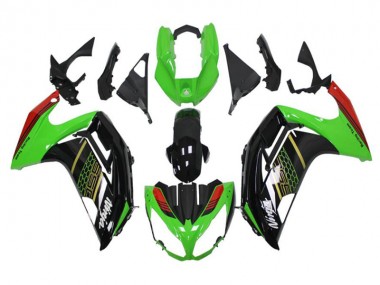 Affordable 2012-2016 Green Black Kawasaki Ninja EX650 Motorcycle Fairings Canada