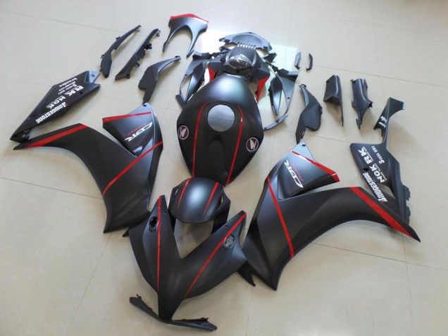 Affordable 2012-2016 Matte Bladk with Red Stripe Honda CBR1000RR Motorcycle Fairings Canada Affordable 2012-2016 Matte Bladk with Red Stripe Honda CBR1000RR Motorcycle Fairings Canada