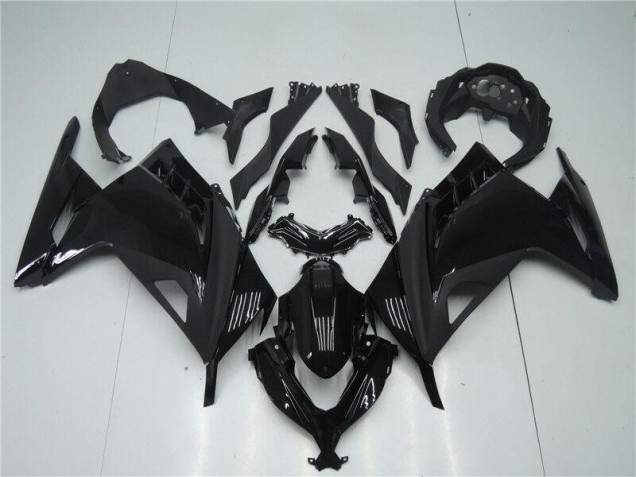 Affordable 2013-2016 Glossy Matte Black Kawasaki Ninja EX300 Motorcycle Fairings Canada