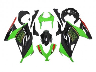 Affordable 2013-2016 Green Black Kawasaki Ninja EX300 Motorcycle Fairings Canada