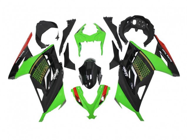 Affordable 2013-2016 Green Black Kawasaki Ninja EX300 Motorcycle Fairings Canada Affordable 2013-2016 Green Black Kawasaki Ninja EX300 Motorcycle Fairings Canada
