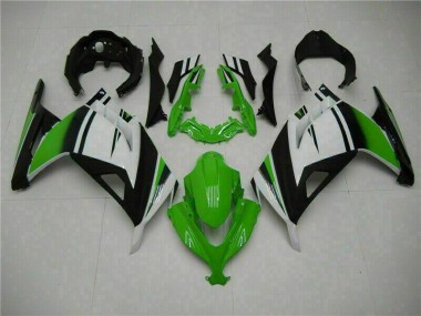 Affordable 2013-2016 Green Black Silver Kawasaki Ninja EX300 Motorcycle Fairings Canada