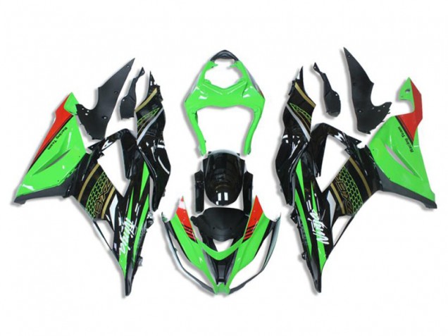 Affordable 2013-2018 Green Black Kawasaki Ninja ZX6R Motorcycle Fairings Canada Affordable 2013-2018 Green Black Kawasaki Ninja ZX6R Motorcycle Fairings Canada