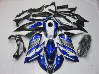 Affordable 2015-2018 Monster Blue Yamaha YZF R3 Motorcycle Fairings Canada