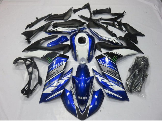 Affordable 2015-2018 Monster Blue Yamaha YZF R3 Motorcycle Fairings Canada Affordable 2015-2018 Monster Blue Yamaha YZF R3 Motorcycle Fairings Canada