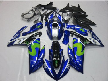 Affordable 2015-2018 Movistar Yamaha YZF R3 Motorcycle Fairings Canada