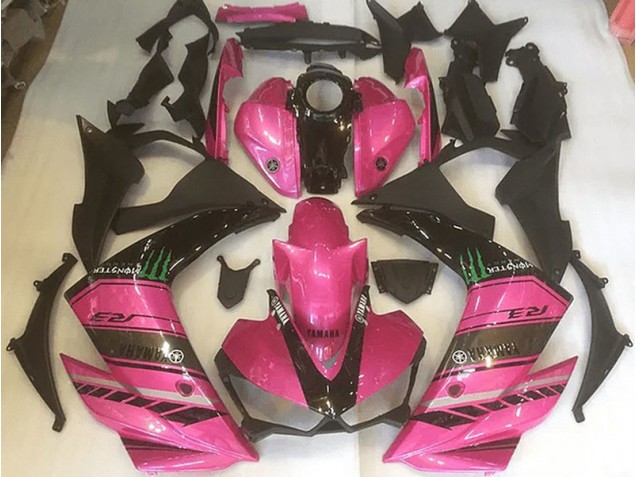 Affordable 2015-2018 Pink and Black Yamaha YZF R3 Motorcycle Fairings Canada Affordable 2015-2018 Pink and Black Yamaha YZF R3 Motorcycle Fairings Canada