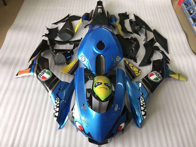 Affordable 2015-2019 Blue Shark Yamaha YZF R1 Motorcycle Fairings Canada Affordable 2015-2019 Blue Shark Yamaha YZF R1 Motorcycle Fairings Canada