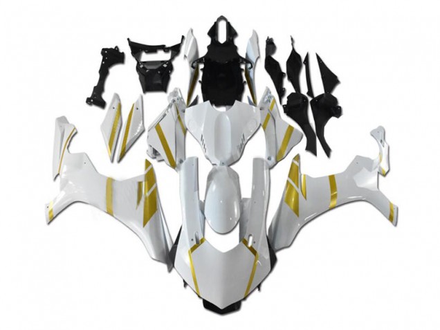 Affordable 2015-2019 White Gold Yamaha YZF R1 Motorcycle Fairings Canada