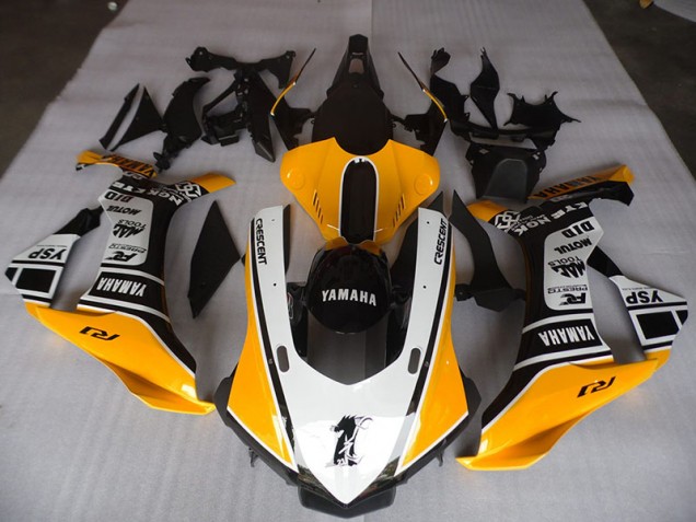 Affordable 2015-2019 Yellow White Black Yamaha YZF R1 Motorcycle Fairings Canada Affordable 2015-2019 Yellow White Black Yamaha YZF R1 Motorcycle Fairings Canada