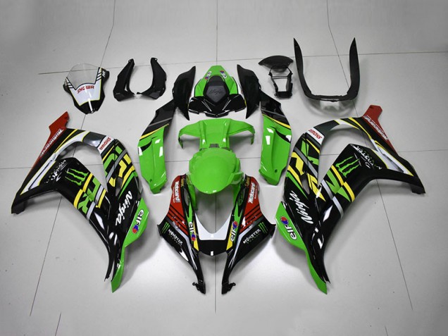 Affordable 2016-2019 Green Black Red Kawasaki Ninja ZX10R Motorcycle Fairings Canada Affordable 2016-2019 Green Black Red Kawasaki Ninja ZX10R Motorcycle Fairings Canada